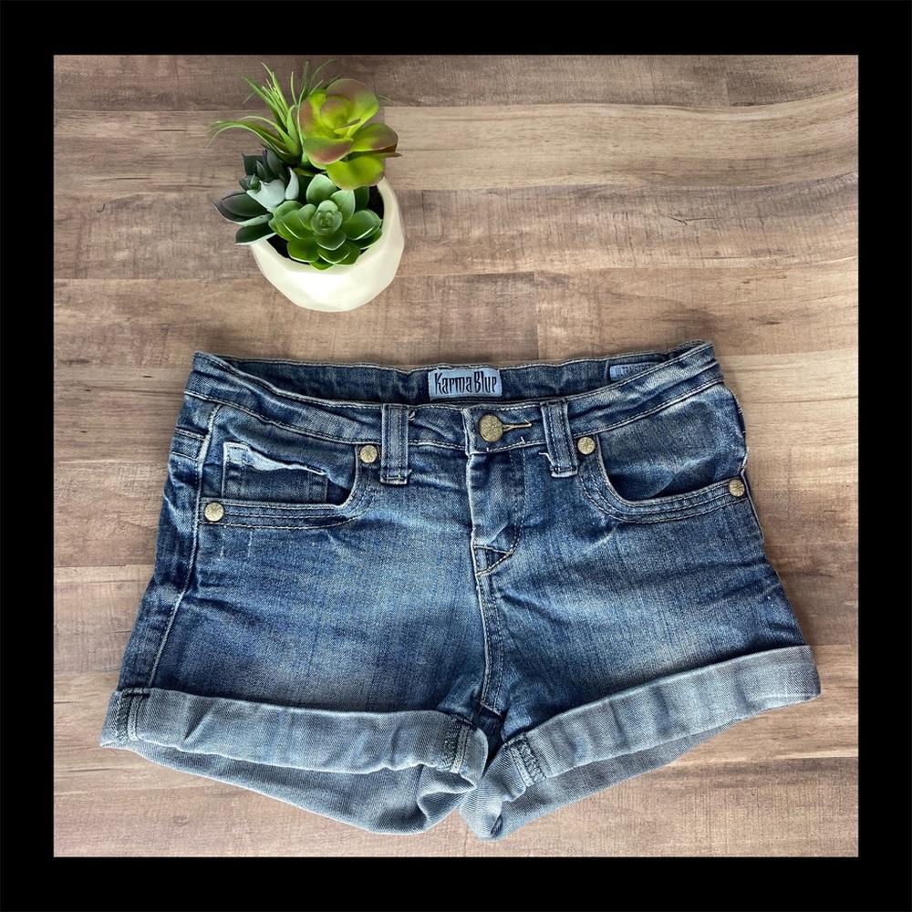 Karma Blue Jean Shorts Size 10